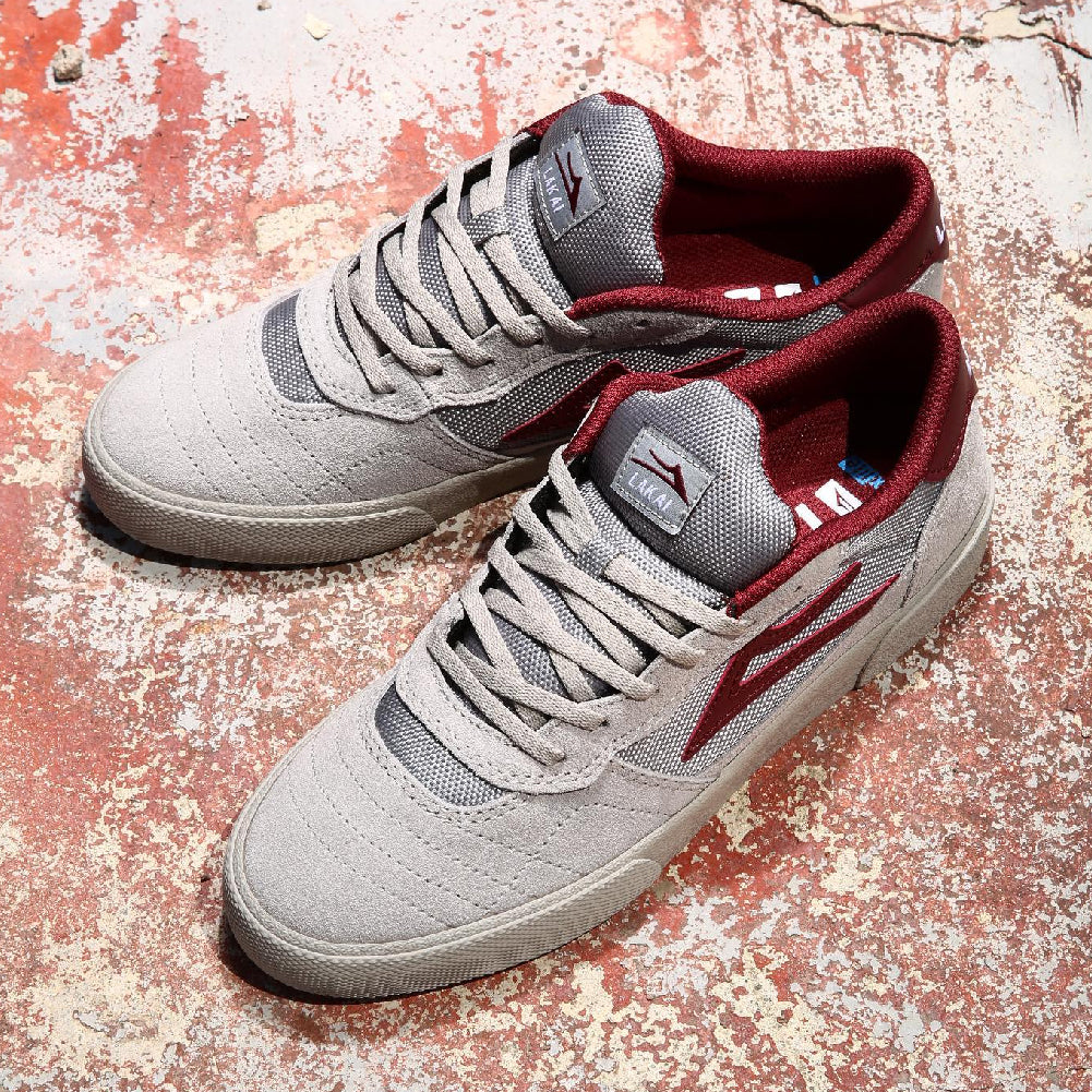 Zapatos Lakai Cambridge Grey Burgundy
