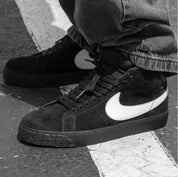 Zapatos Nike SB Blazer Mid Black Black