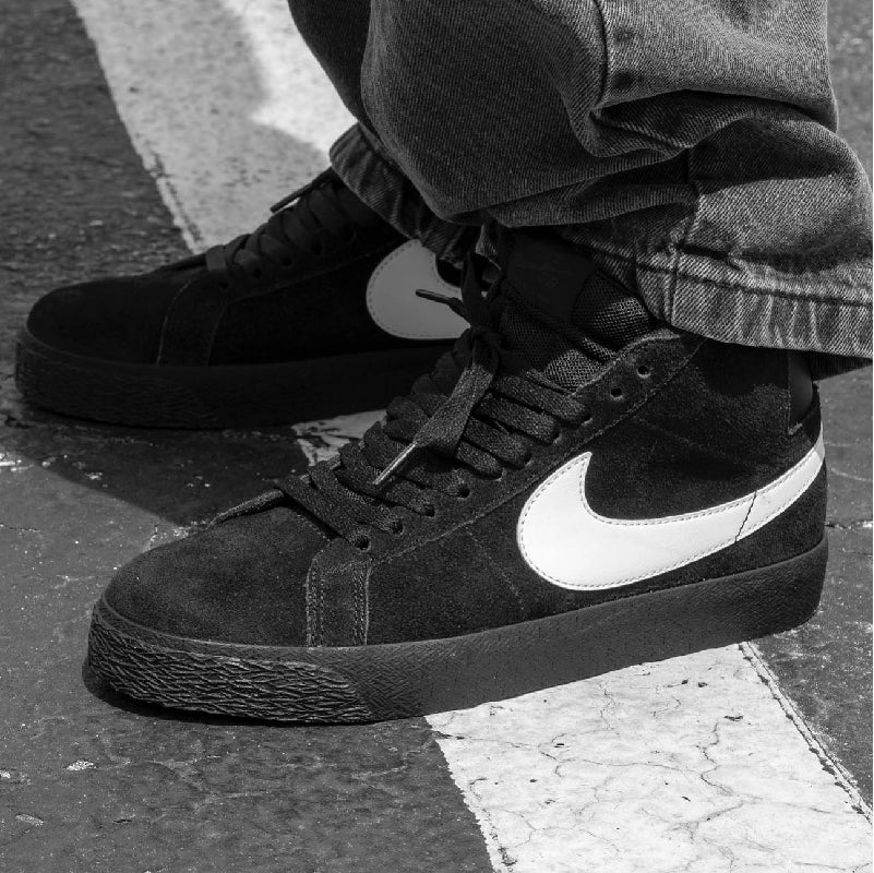 Zapatos Nike SB Blazer Mid Black Black