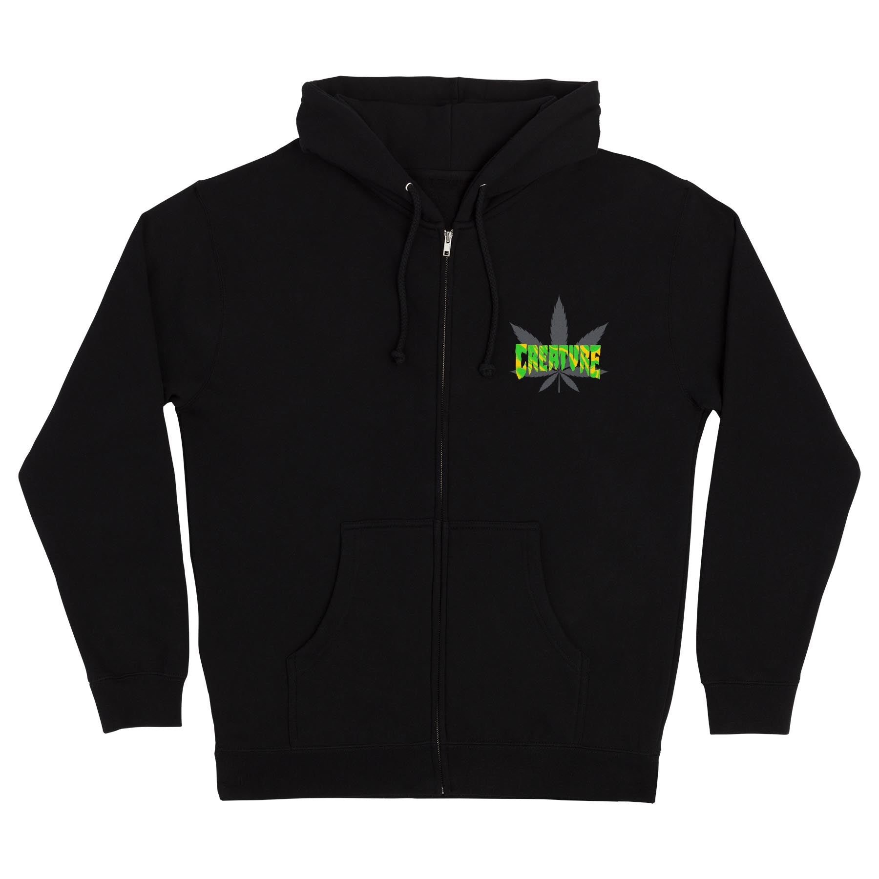 Apoya a la horda con las últimas sudaderas y ropa de Creature Skateboards. La nueva sudadera con capucha Creature Burnoutz Patch para hombres, de tejido grueso y corte regular, presenta pequeños logotipos de Creature Burnoutz Patch en la parte delantera y grande en la espalda impresos con tinta de tacto suave. Creature Skateboards: Lurk With Us