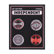 Botones Independent Array 4 Pack Black/Red OS