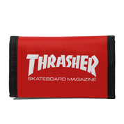 Billetera Thrasher Skatemag Velcro Red