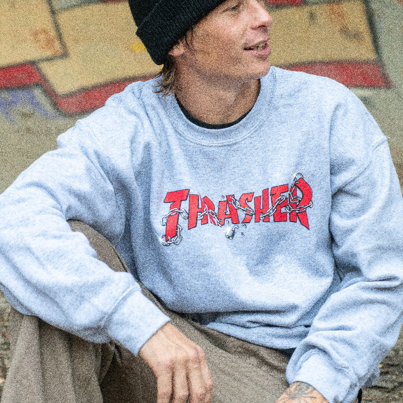 Buso Thrasher Chains By Daniel Shepard Crewneck