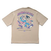 Camiseta Otra Forma x On Board Aguante la Pela Beige