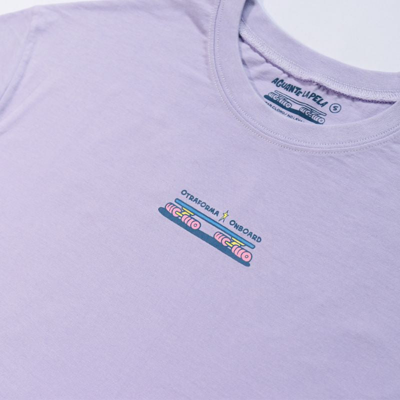 Camiseta Otra Forma x On Board Aguante la Pela Violeta