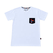 Camiseta Pegatina Criolla x On Board Shop Blanca