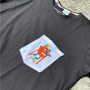 Camiseta Pegatina Criolla x On Board Shop Negra
