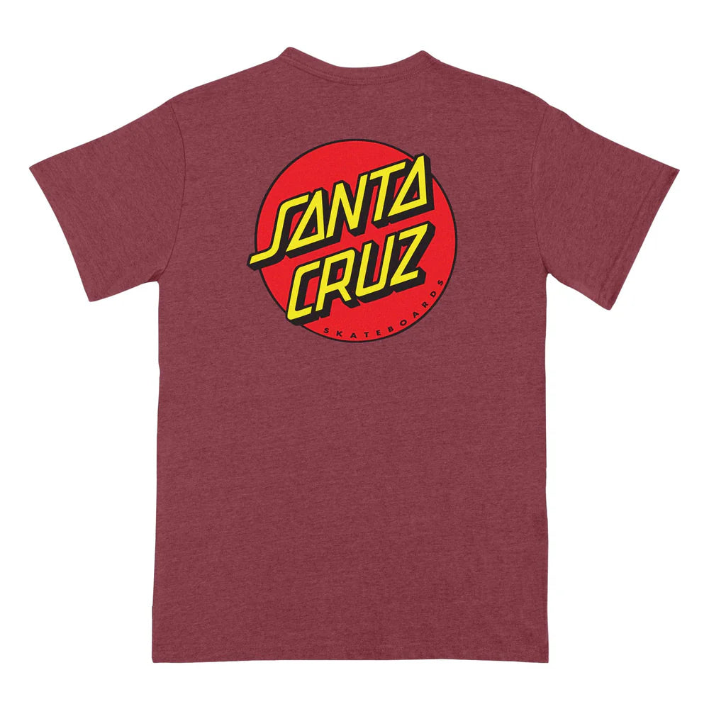 Camiseta Santa Cruz Classic Dot Cardinal