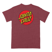 Camiseta Santa Cruz Classic Dot Cardinal
