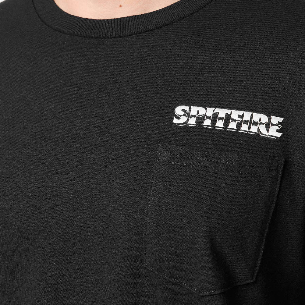 Camiseta Spitfire Burnout Pocket Black