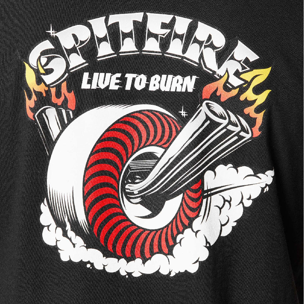 Camiseta Spitfire Burnout Pocket Black