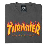 Camiseta Thrasher Flame Charcoal