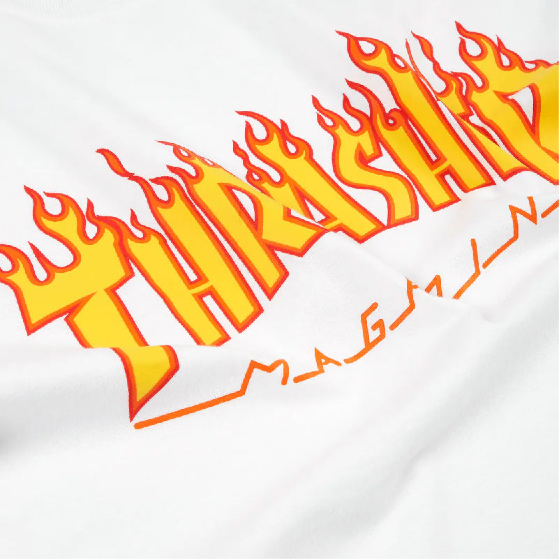 Camiseta Thrasher Flame White