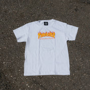 Camiseta Thrasher Flame White