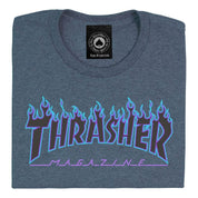 Camiseta Thrasher Purple Flame