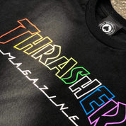 Camiseta Thrasher Rainbow Outline