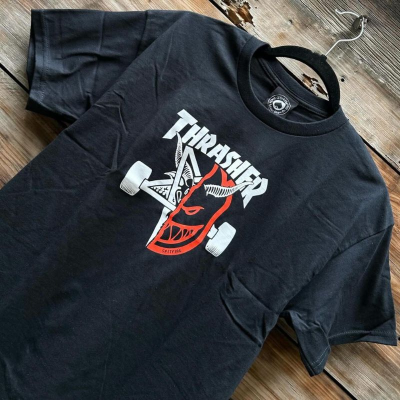 Camiseta Thrasher x Spitfire Thrash & Burn
