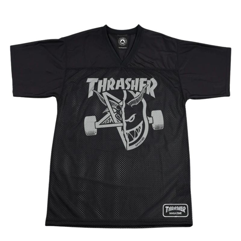 Camiseta Thrasher x Spitfire Thrash & Burn Football Jersey