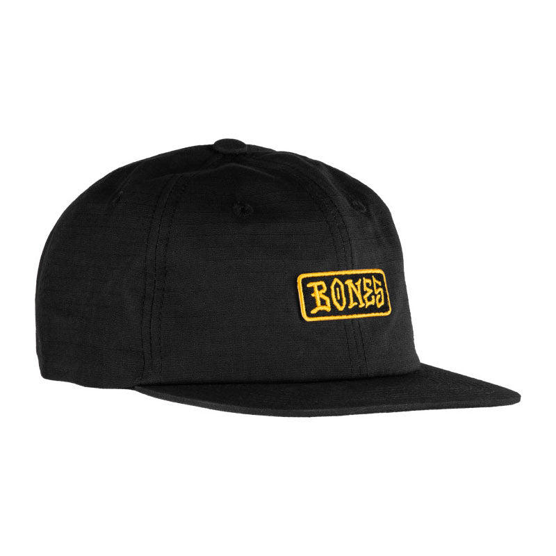 Gorra Bones 6 Panel Black & Gold