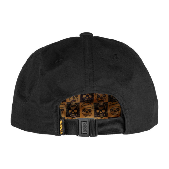 Gorra Bones 6 Panel Black & Gold