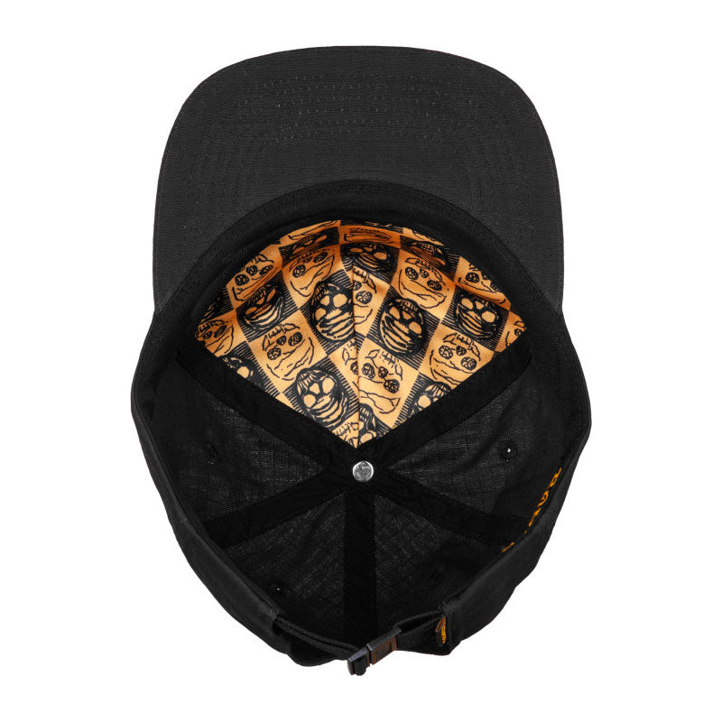 Gorra Bones 6 Panel Black & Gold