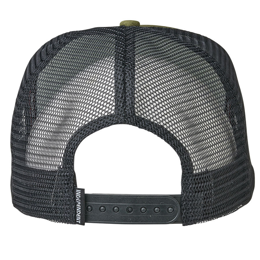 Gorra Independent Pivot Mesh Trucker Mid Profile Hat Army