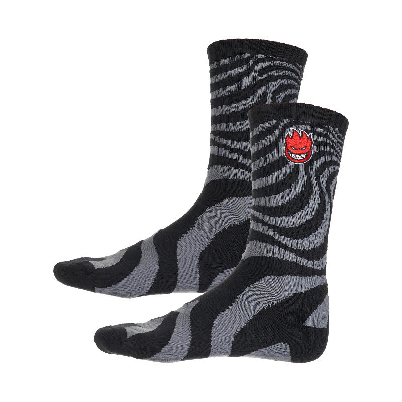 Medias Spitfire Bighead Fill Emb Swirl Charcoal