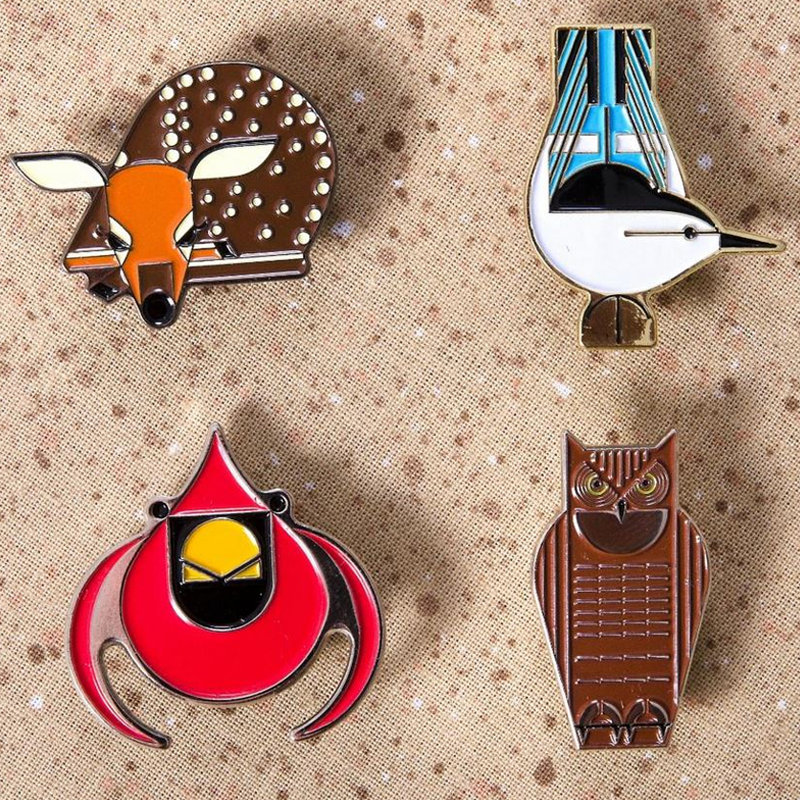 Pin Habitat Charley Harper 4 Pack