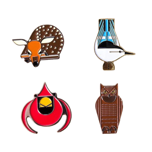 Pin Habitat Charley Harper 4 Pack