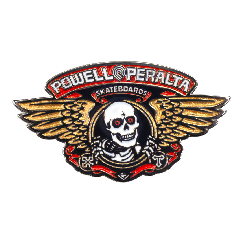 Pin Powell Peralta Winged Ripper Red Gold