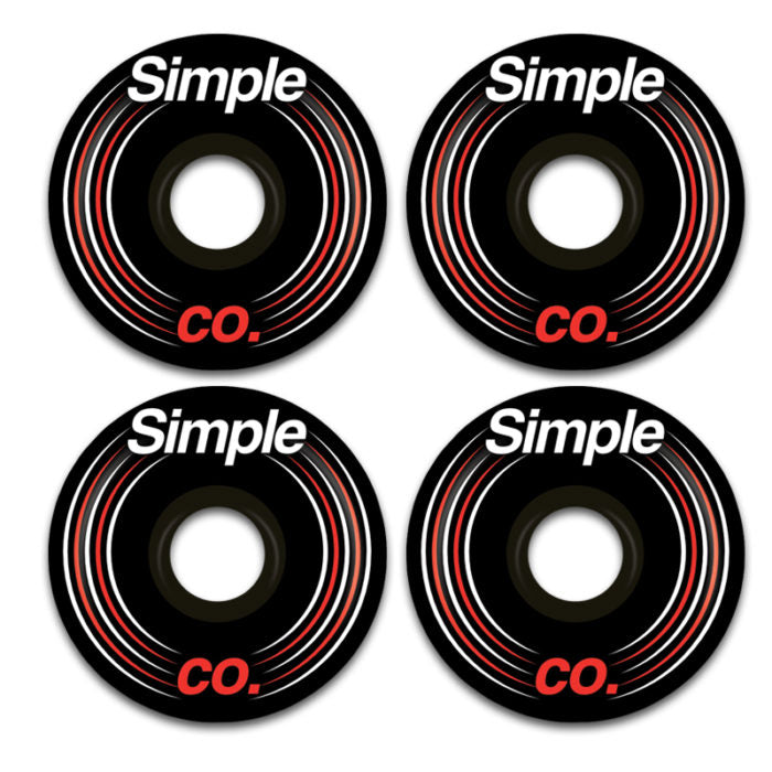 Rueda Simple Co Rayo Black Core Black 58mm 85A