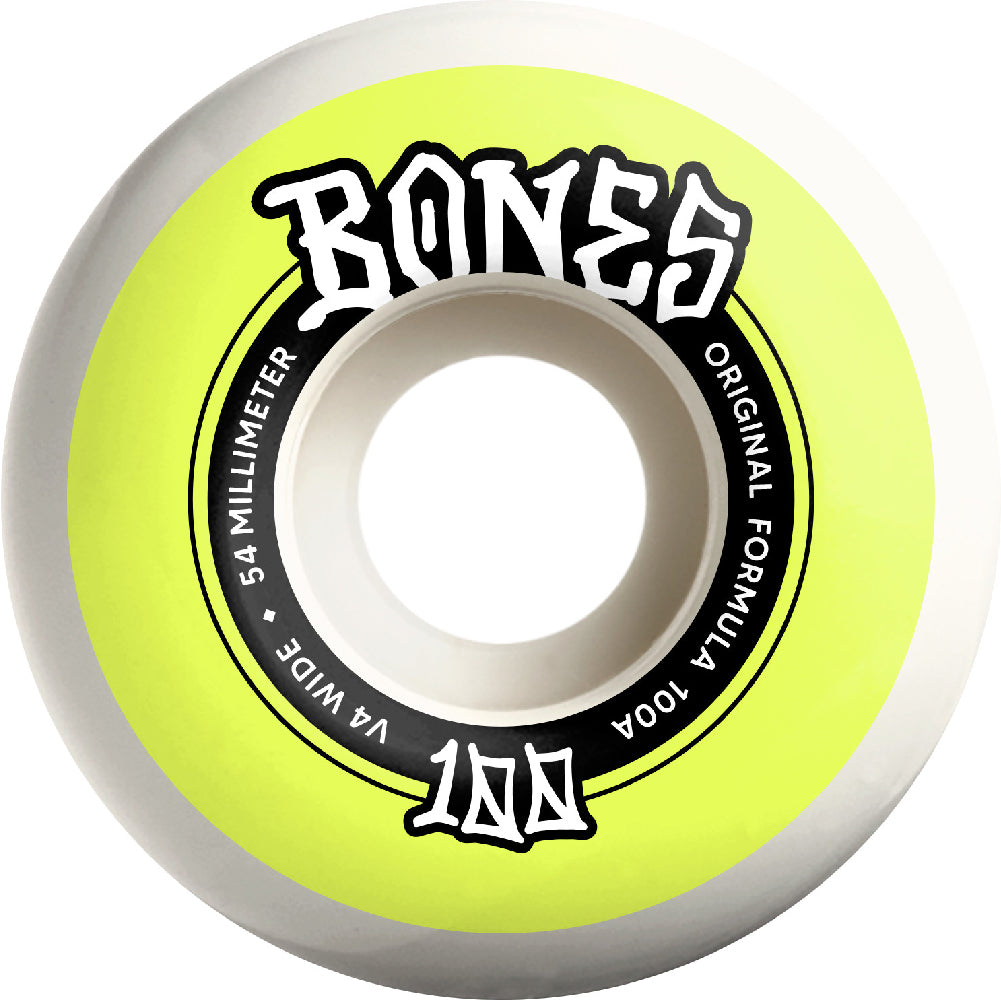 Ruedas Bones Wide 100`s 54mm V4 OG Formula 100a
