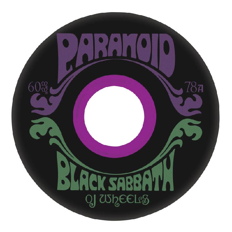 Ruedas OJ Black Sabbath Paranoid Super Juice Black 60mm 78a