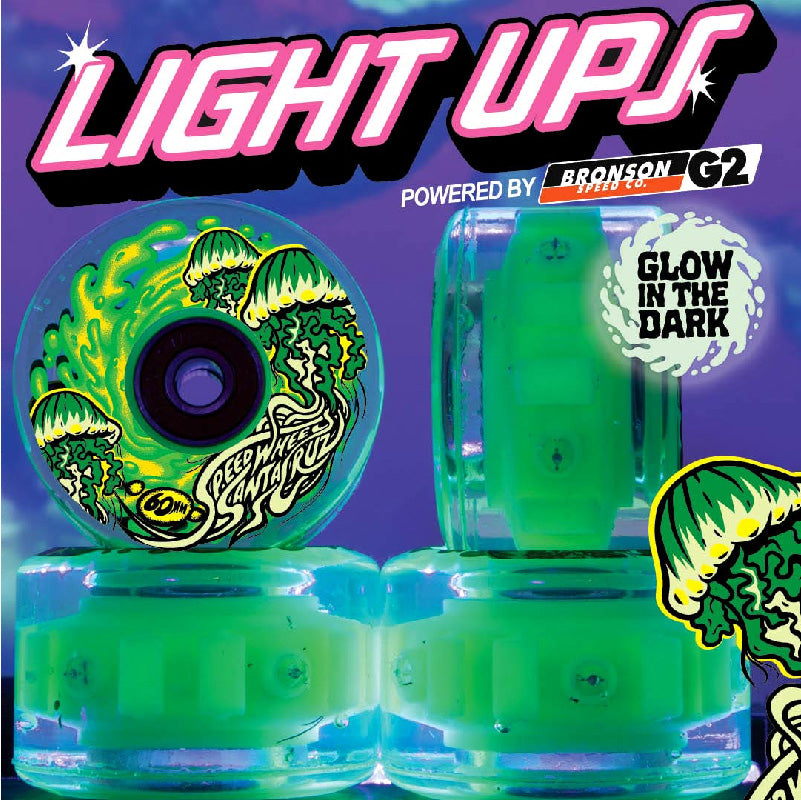 Ruedas Slime Balls Light Ups Jelly Fish Glow In The Dark 78a 60mm