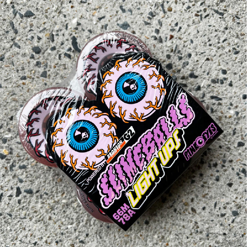 Ruedas Slime Balls Light Ups Pink Eyes 78a 66mm