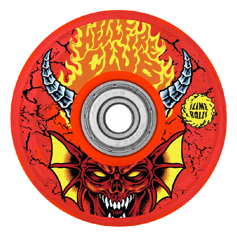 Ruedas Slime Balls x Stranger Things Hellfire Club Light Ups OG Slime Red 66mm 78a