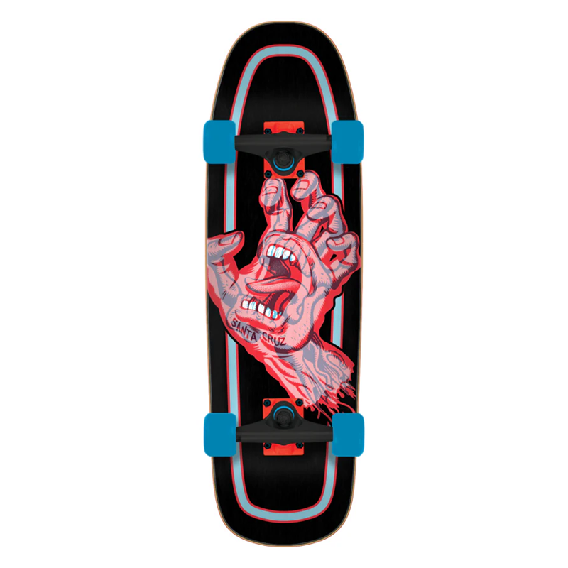 Tabla Completa Santa Cruz Skateboards Decoder Hand 9.51in x 32.26in Shaped Cruiser