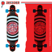 Tabla Completa Santa Cruz Skateboards Decoder Roskopp 9.50in x 37.52in Drop Down Cruiser