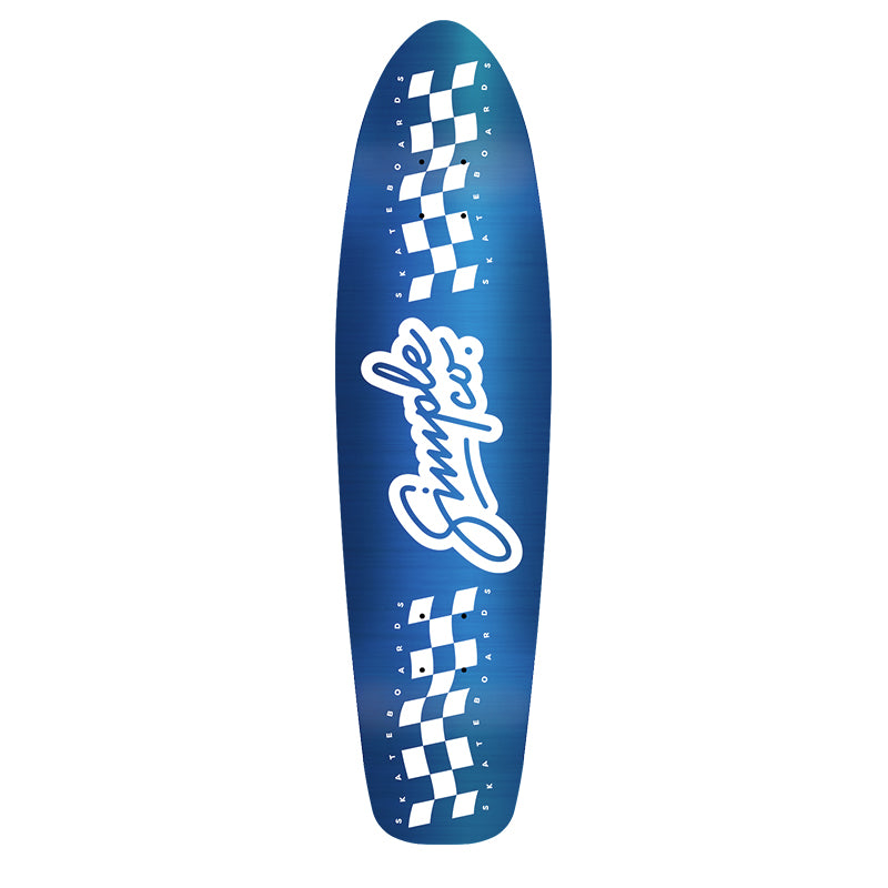 Tabla de skate 'Simple Co Cruiser Blue Metallic 8.12', diseñada para ofrecer una experiencia de rodaje suave y cómoda. Con un atractivo acabado en azul metálico, esta tabla es ideal para skaters que buscan un equilibrio entre estilo y funcionalidad. Su construcción de calidad garantiza durabilidad, perfecta para paseos por la ciudad o sesiones de patinaje relajadas.