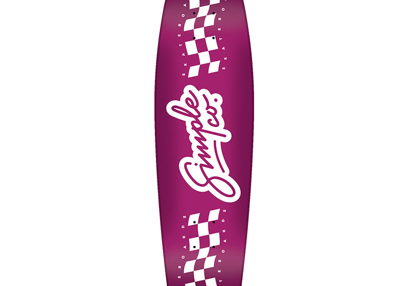 Tabla de skate 'Simple Co Cruiser Purple 8.12', diseñada para ofrecer una experiencia de rodaje suave y cómoda. Con un atractivo acabado en Morado, esta tabla es ideal para skaters que buscan un equilibrio entre estilo y funcionalidad. Su construcción de calidad garantiza durabilidad, perfecta para paseos por la ciudad o sesiones de patinaje relajadas.