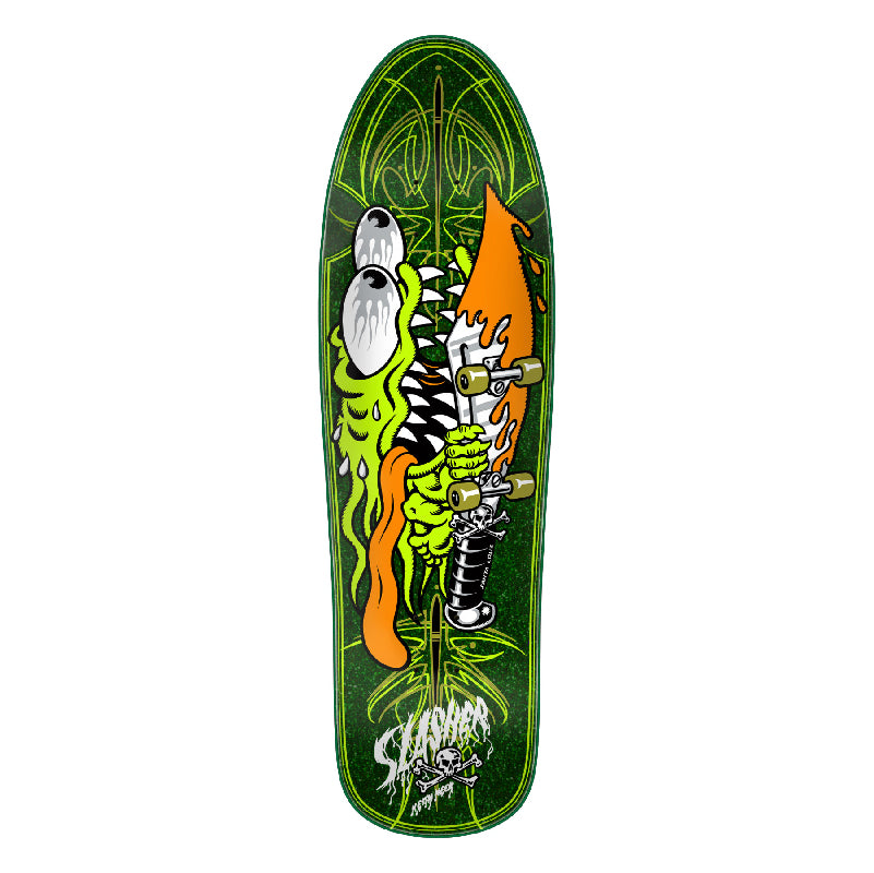 Tabla Coleccionable Santa Cruz Meek Pinstripe Slasher Green Pro 9.23