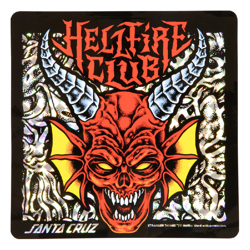 Tabla Santa Cruz x Stranger Things Hellfire Club 8.25