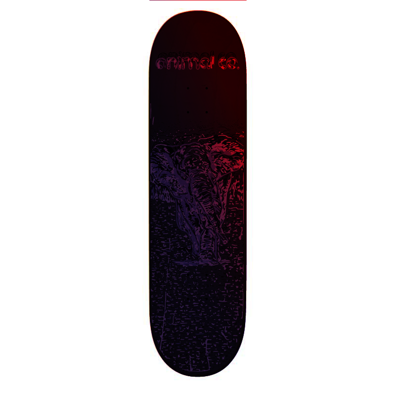 Tabla Animal Co Savage Elephant Negra 8.5