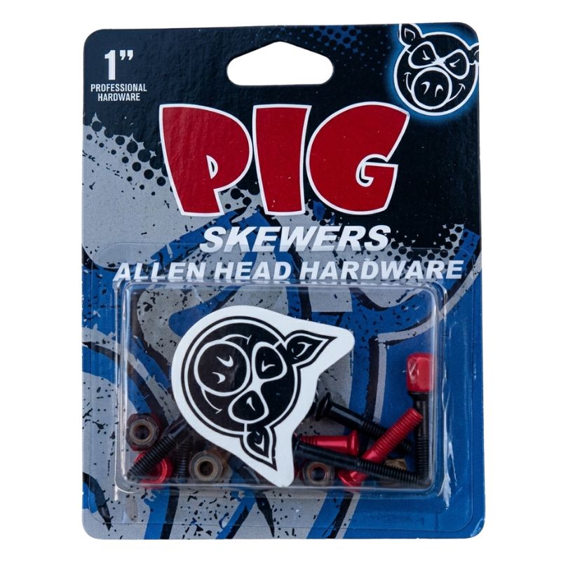 Tornillos Pig Red/Black 1 Pulgada