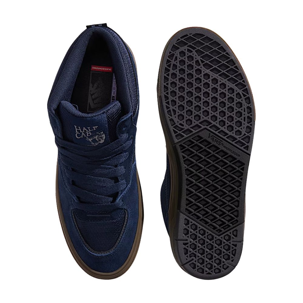 Zapatos Vans Skate Half Cab Wafflecup Gum Navy