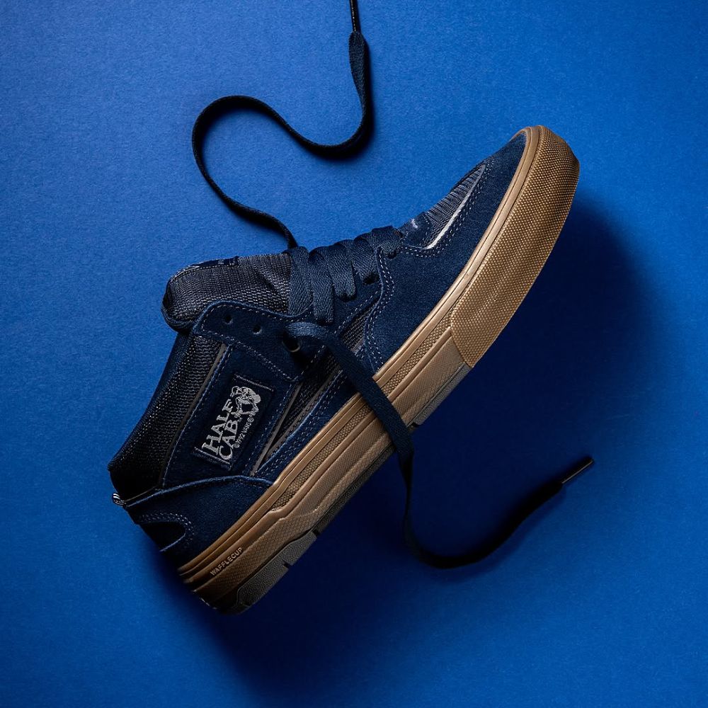 Zapatos Vans Skate Half Cab Wafflecup Gum Navy