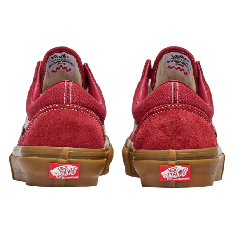 Zapatos Vans Skate Old Skool Red Gum