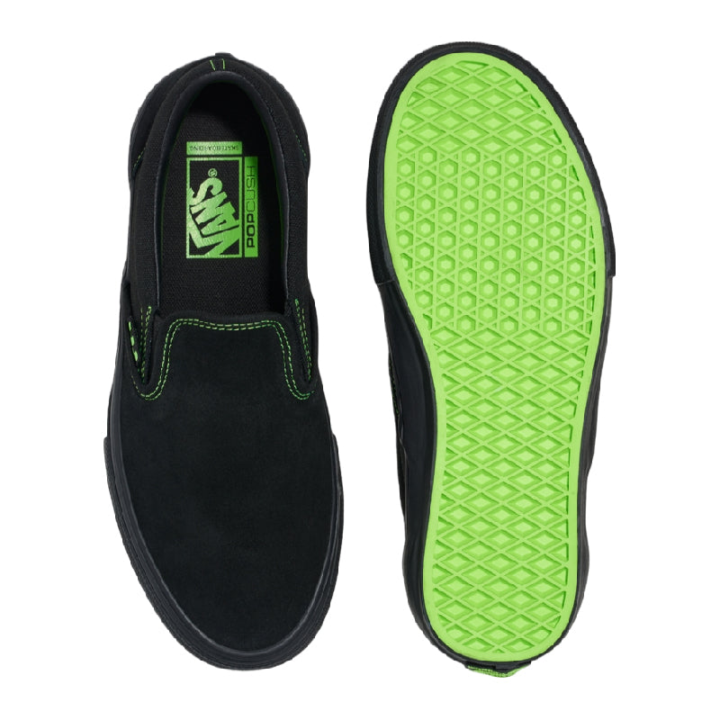 Zapatos Vans Skate Slip On Black Neon