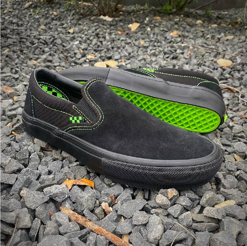 Zapatos Vans Skate Slip On Black Neon
