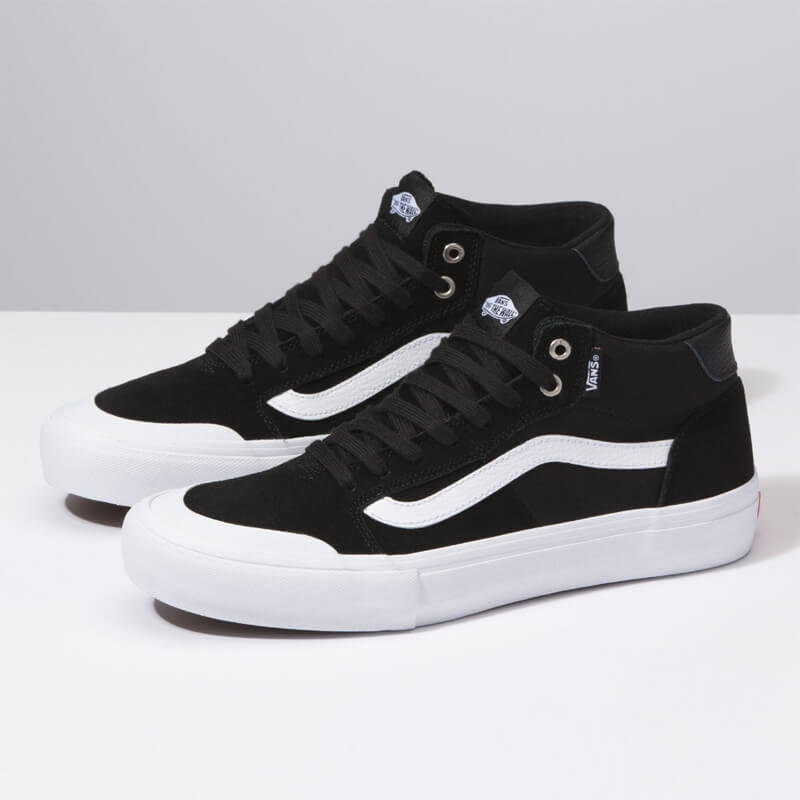 Zapatos Vans Style 112 Mid Pro Black White | On Board